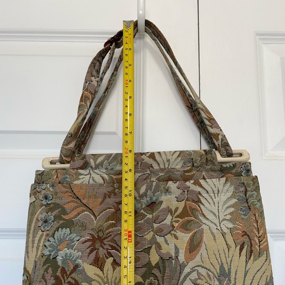 Toby Weston Floral Tapestry Handbag With Adjustable Strap - Picture 13 of 15